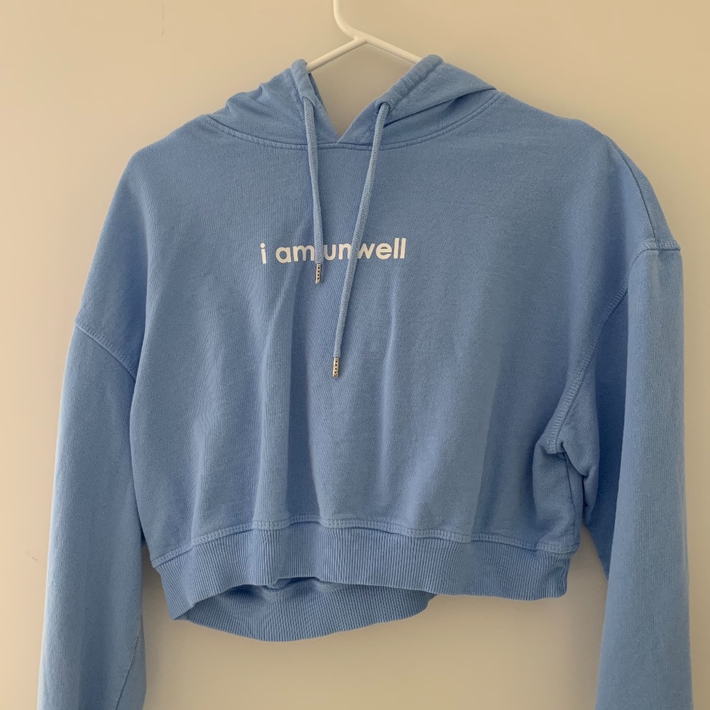 i am unwell - Call Her Daddy Unwell cropped hoodie